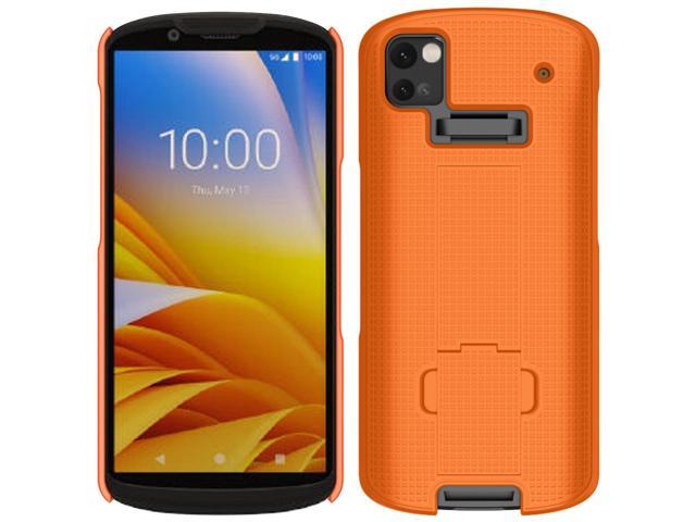 Bright Orange Slim Hard Shell Case Cover Stand for Zebra TC53 TC58 Scanner