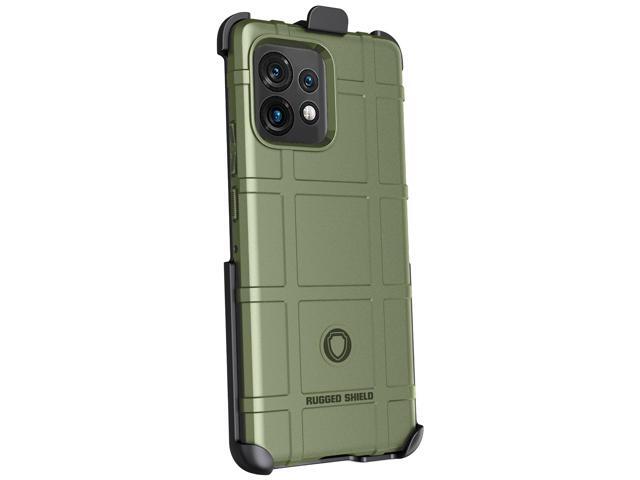 Olive OD Green Rugged Case and Belt Clip for Motorola Edge Plus 2023
