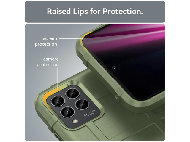 Olive Green Special Ops Rugged Case for T-Mobile REVVL 6 Pro 5G / REVVL 6X Pro