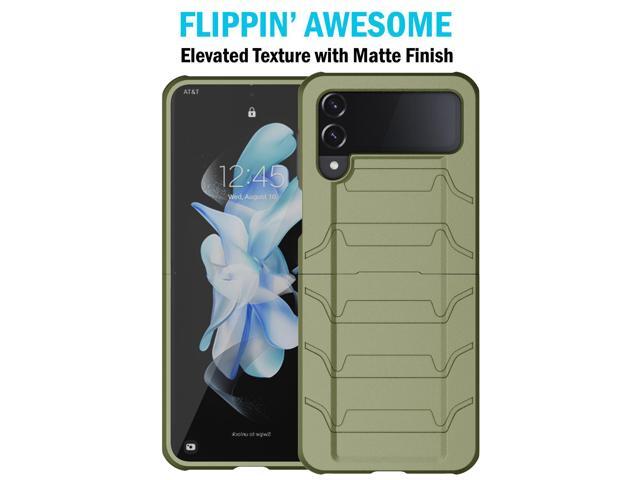 Case for Samsung Galaxy Z Flip 4, Special Ops Tactical Cover - Olive OD Green