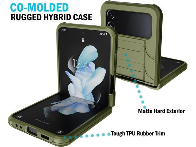 Case for Samsung Galaxy Z Flip 4, Special Ops Tactical Cover - Olive OD Green