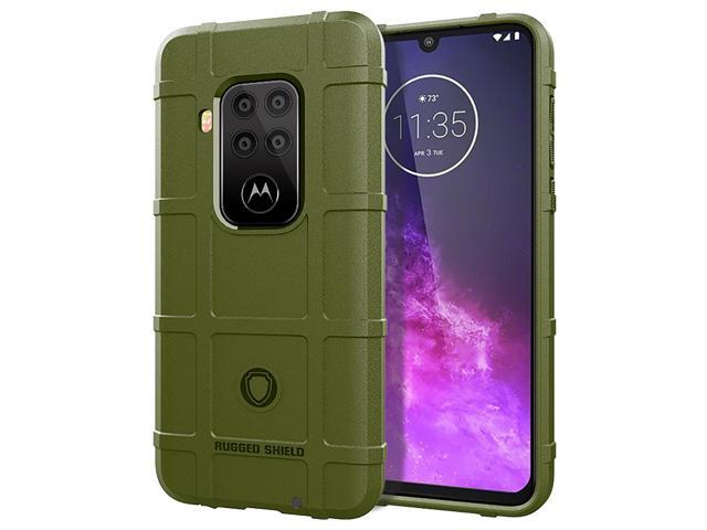 OD Olive Green Tactical Matte Rugged Shield Case Cover for Motorola One Zoom