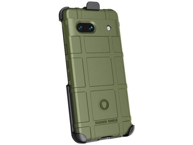 Olive OD Green Rugged Case and Belt Clip for Google Pixel 7A (2023)
