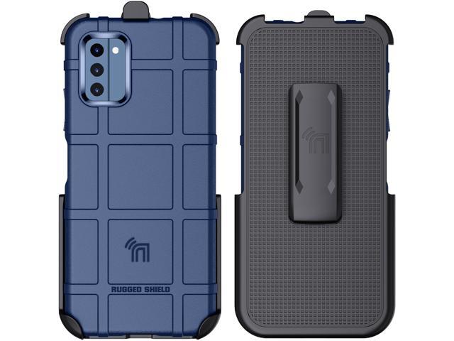 Special Ops Rugged Case and Belt Clip Holster for Nokia C300 Phone - Navy Blue