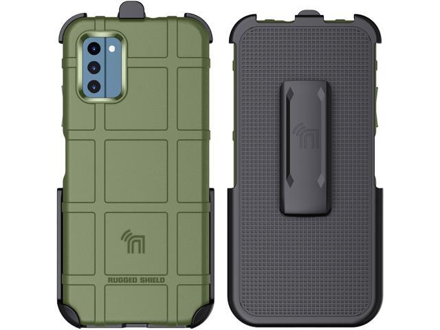 Special Ops Rugged Case and Belt Clip Holster for Nokia C300 Phone - Olive Green
