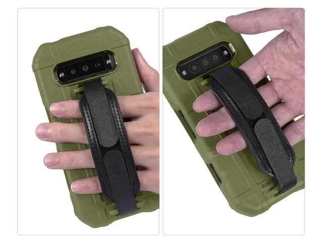 Rugged Case + Hand Strap + Belt Clip for Kyocera DuraForce Pro 3 - Olive Green