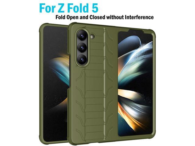 Hybrid Case and Belt Clip with S Pen Holder for Samsung Galaxy Z Fold 5 - Olive