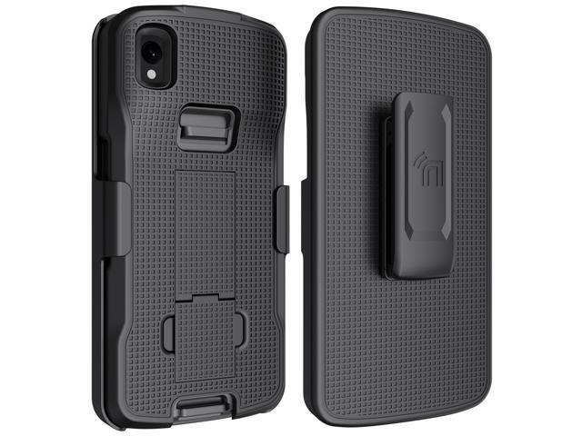 Black Hard Case Cover Stand Belt Clip Holster for Zebra TC22 TC27 Mobile Scanner