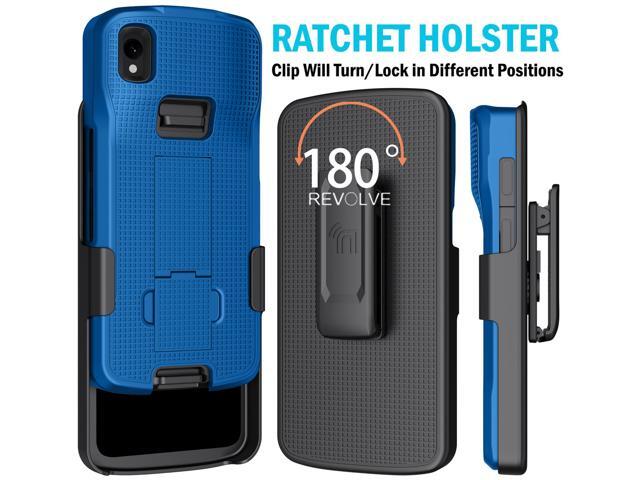 Cobalt Blue Case Cover Stand Belt Clip Holster for Zebra TC22 TC27 Scanner