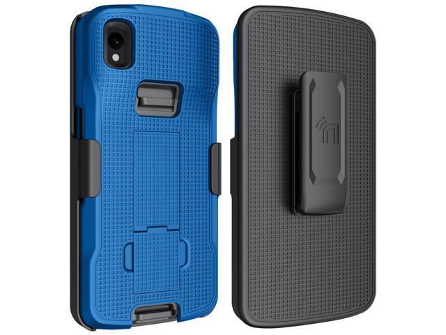 Cobalt Blue Case Cover Stand Belt Clip Holster for Zebra TC22 TC27 Scanner