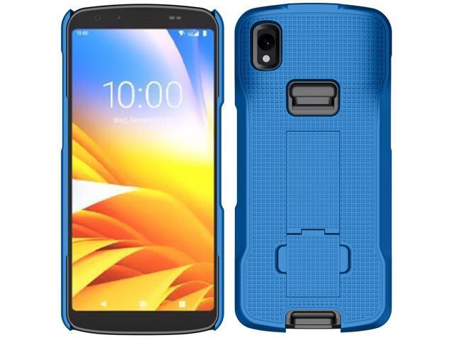 Cobalt Blue Textured Slim Hard Case Cover Stand for Zebra TC22 TC27 Scanner