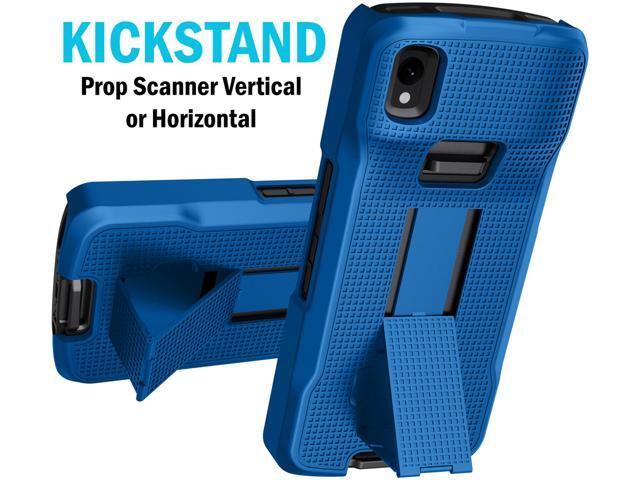 Cobalt Blue Textured Slim Hard Case Cover Stand for Zebra TC22 TC27 Scanner