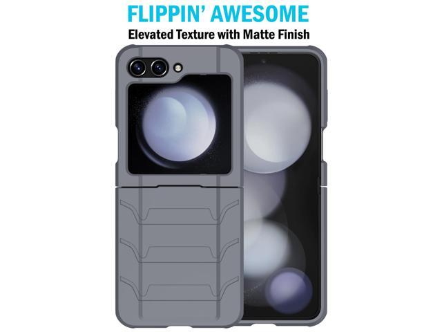 Case for Samsung Galaxy Z Flip 5 5G 2023, Special Ops Tactical Cover - Gray