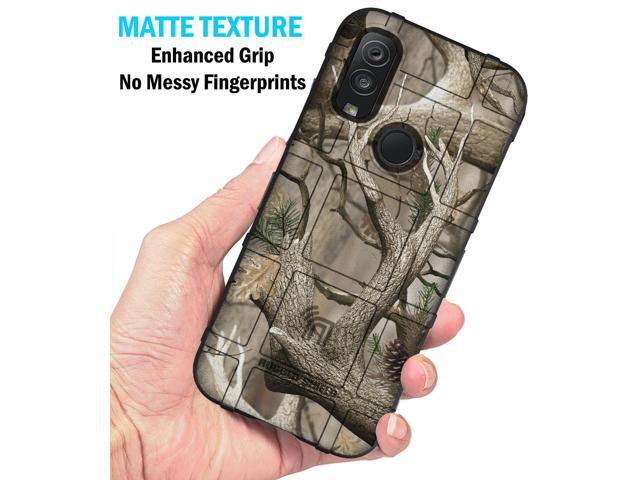 Outdoor Camo Tree Real Woods Rugged Shield Case Cover for Kyocera DuraSport 5G