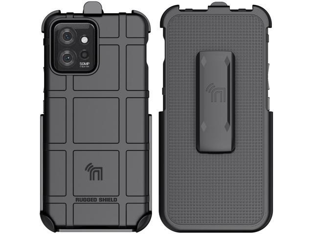 Rugged Case and Belt Clip Holster for Motorola ThinkPhone 2023 - Matte Black