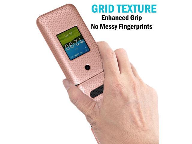 Rose Gold Pink Hard Case Slim Phone Cover for AT & T Cingular Flex 2 (Debut Flex)