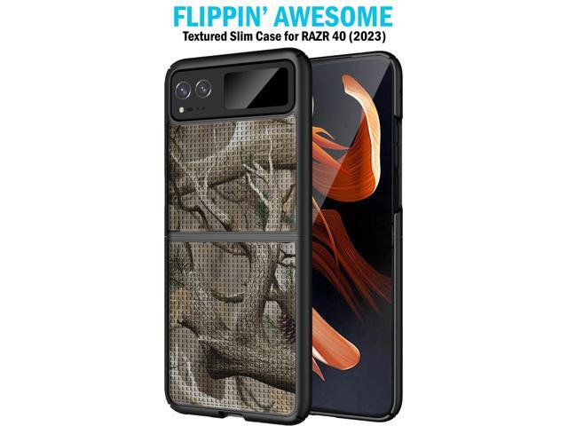 Camo Tree Real Woods Case and Belt Clip for Motorola RAZR 2023 (aka RAZR 40)