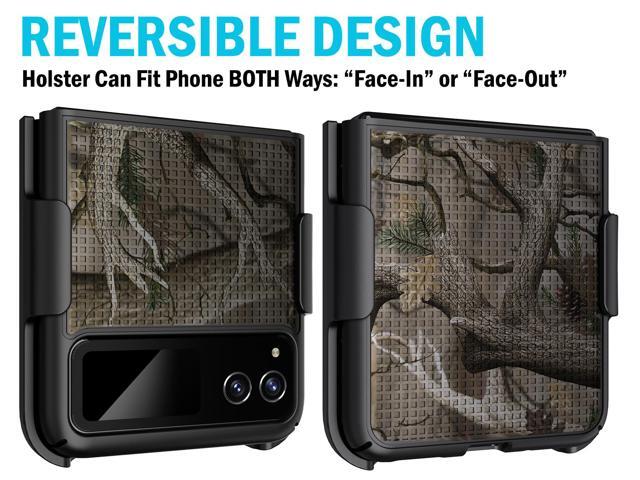 Camo Tree Real Woods Case and Belt Clip for Motorola RAZR 2023 (aka RAZR 40)