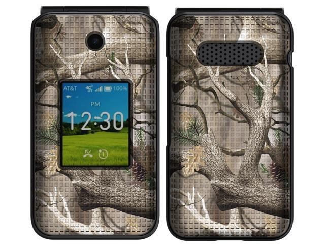 Hard Case and Belt Clip for Cingular Flex 2 Flip Phone (Debut Flex) - Camo