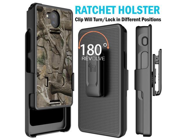 Outdoor Camo Tree Woods Case and Belt Clip for Sonim XP10 5G Phone (XP9900)