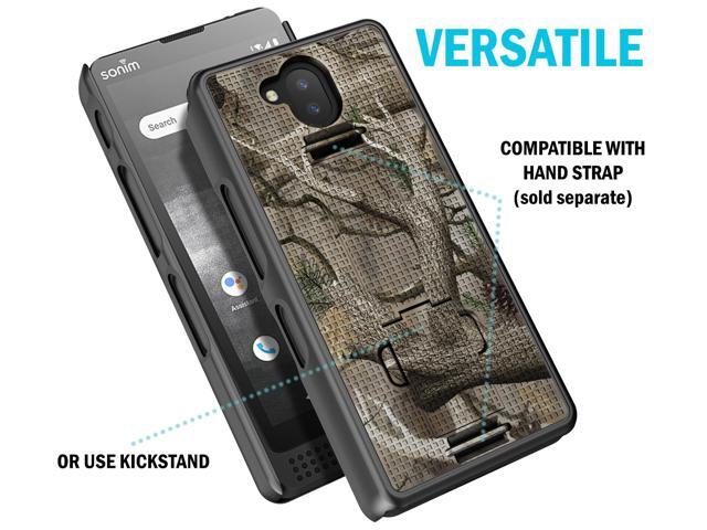 Real Woods Outdoor Camo Tree Hard Case Stand for Sonim XP10 5G Phone (XP9900)