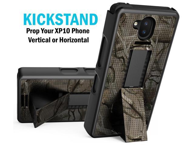 Real Woods Outdoor Camo Tree Hard Case Stand for Sonim XP10 5G Phone (XP9900)