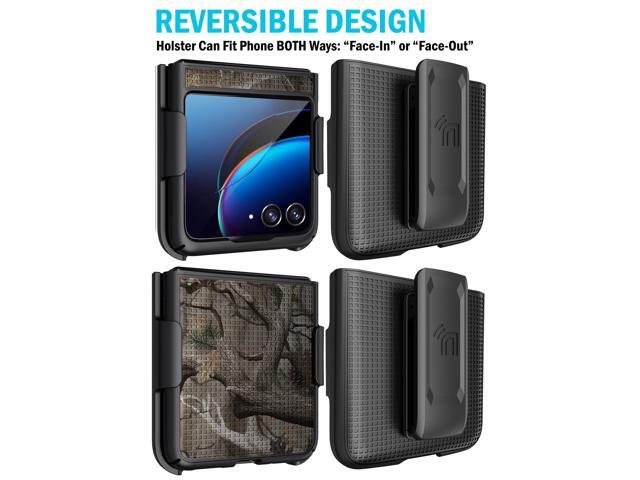 Camo Tree Real Woods Case and Belt Clip for Motorola RAZR Plus (2023) RAZR+