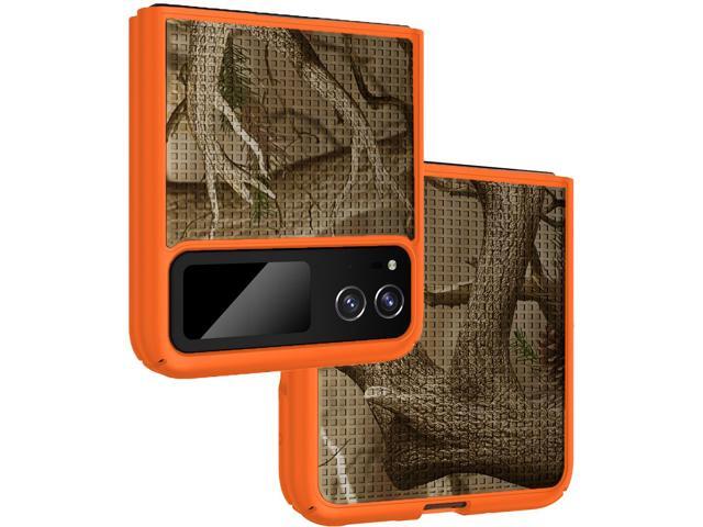 Orange Camouflage Hard Case Camo Cover for Motorola RAZR 2023 (aka RAZR 40)
