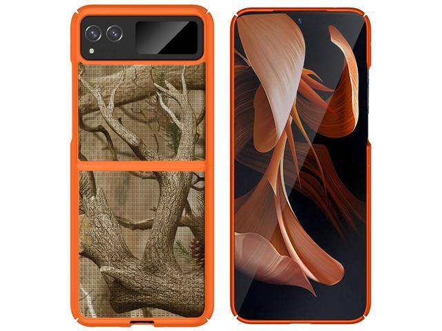 Orange Camouflage Hard Case Camo Cover for Motorola RAZR 2023 (aka RAZR 40)
