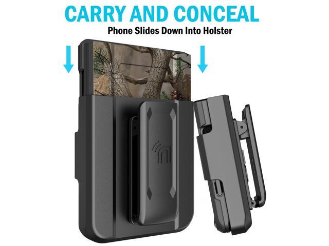 Rugged Case and Belt Clip Holster for Galaxy Z Flip 4 5G - Outdoor Camo Tree