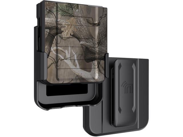 Rugged Case and Belt Clip Holster for Galaxy Z Flip 5 5G - Outdoor Camo Tree