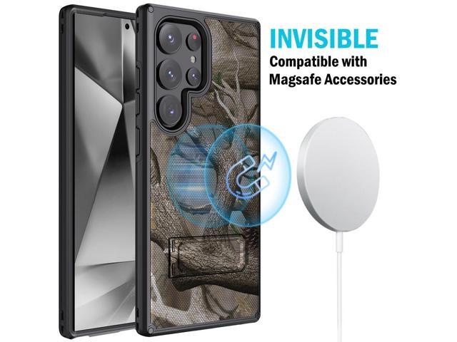 Hybrid Case w/ Stand Belt Clip Holster Combo for Galaxy S24 Ultra - Bush Camo