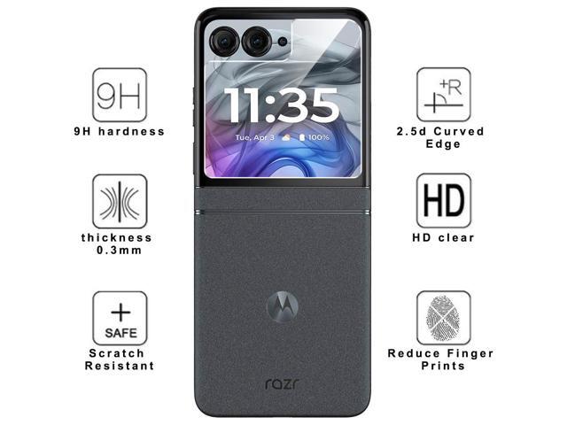 2X Tempered Glass Screen Protector 9H Crack Saver for Motorola RAZR 2024/2025