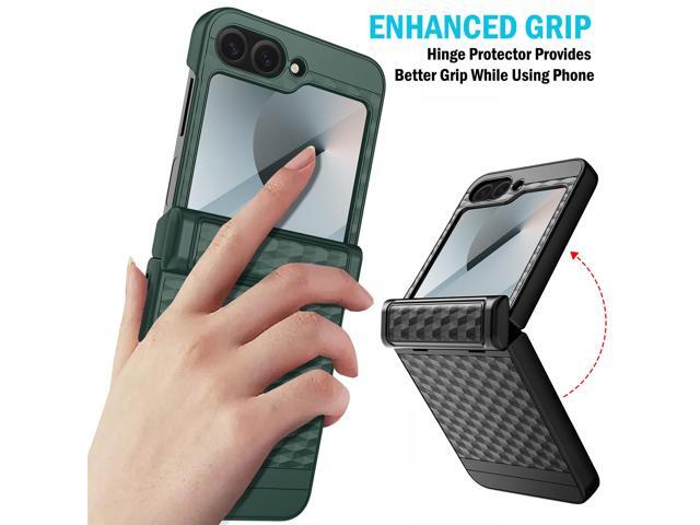 Case for Galaxy Z Flip 7 FE & Z Flip 6 - Hinge/Screen Protection - Pine Green