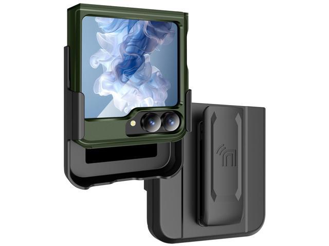 Rizz Case and Belt Clip Holster for Galaxy Z Flip 7 FE & Z Flip 6 - Olive Green