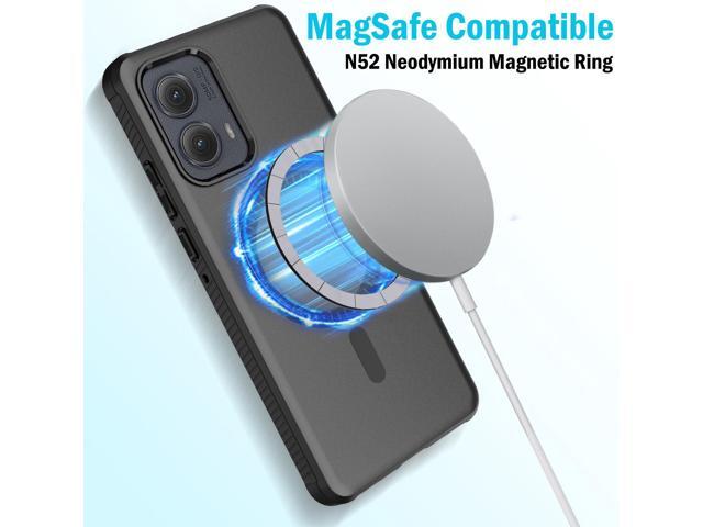 Case for Motorola Edge 2024 Phone - Matte Black (Compatible with MagSafe)