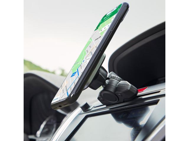 Car CD Player Phone Mount Magnetic Holder (with Magnet Adapters) - Universal