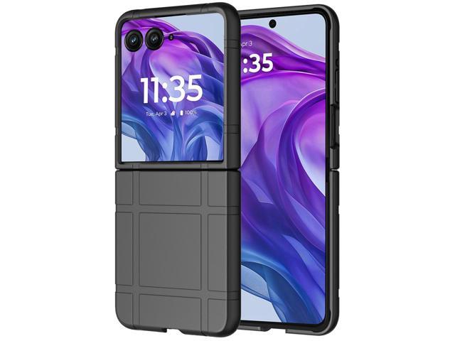 Textured Hard Case Slim Cover for Motorola RAZR+ 2024/2025 (RAZR PLUS) - Black
