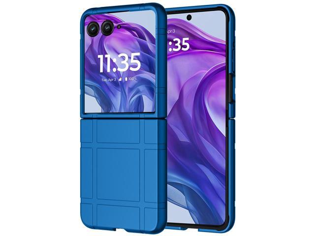 Textured Hard Case Slim Cover for Motorola RAZR+ 2024/2025 (RAZR PLUS) - Blue