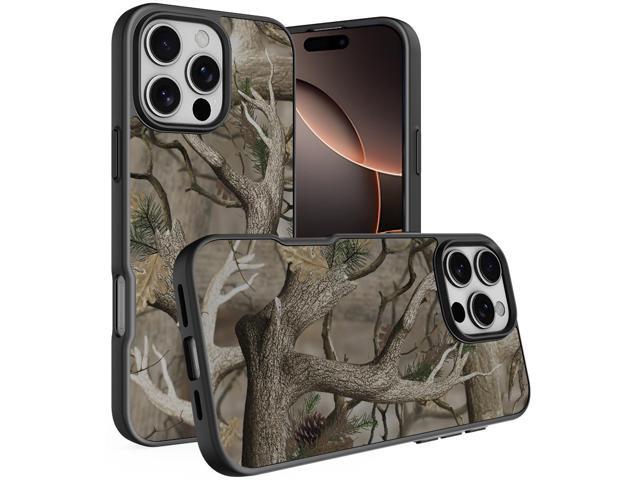 Case for iPhone 16 Pro - Compatible with MagSafe - Bush Camo
