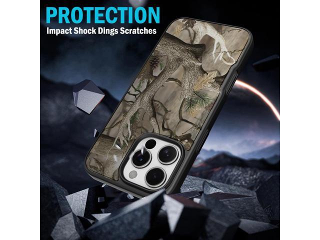 Case for iPhone 16 Pro - Compatible with MagSafe - Bush Camo
