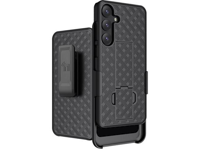 Slim Case and Belt Clip Holster Combo for Samsung Galaxy S25 Plus 5G - Black