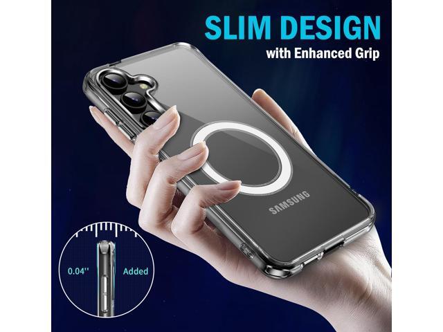 Clear Acrylic TPU Case for Samsung Galaxy S25 Plus 5G - Compatible with MagSafe