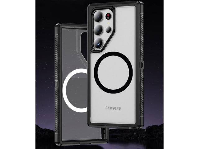 Tough Case for Galaxy S25 Ultra 5G - Compatible with MagSafe - Clear/Black