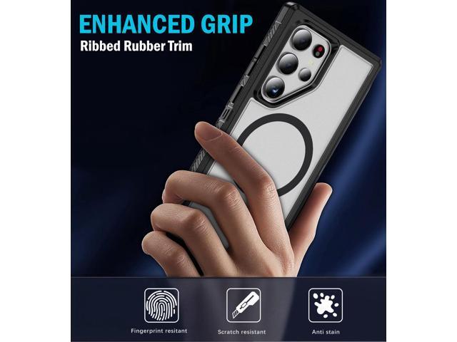 Tough Case for Galaxy S25 Ultra 5G - Compatible with MagSafe - Clear/Black