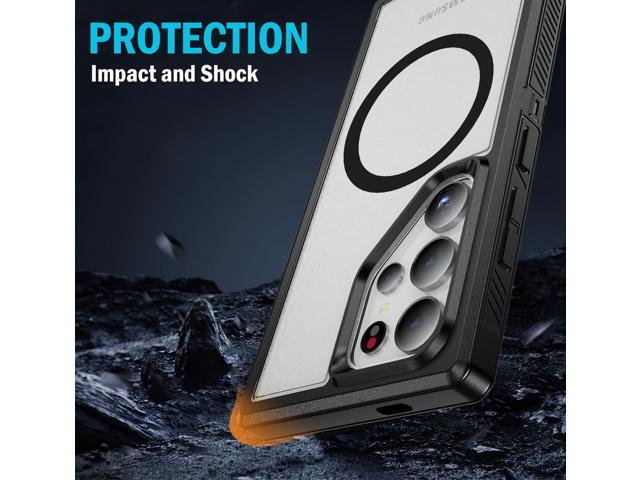 Tough Case for Galaxy S25 Ultra 5G - Compatible with MagSafe - Clear/Black