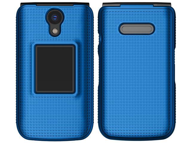 Grid Texture Hard Case Cover for Orbic Journey Pro / Lite (2024) - Cobalt Blue