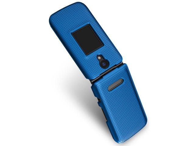 Grid Texture Hard Case Cover for Orbic Journey Pro / Lite (2024) - Cobalt Blue