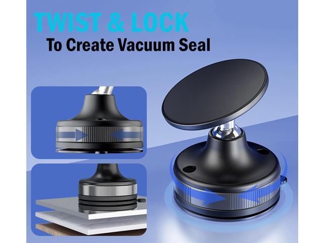 Universal Magnetic Mount for Cell Phone - Twist/Lock to Wall, Desk, Window, etc