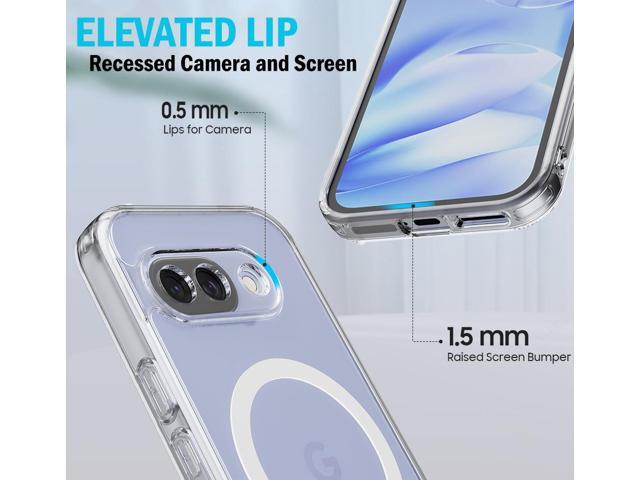 Clear Acrylic TPU Case for Google Pixel 9A Phone - Compatible with MagSafe